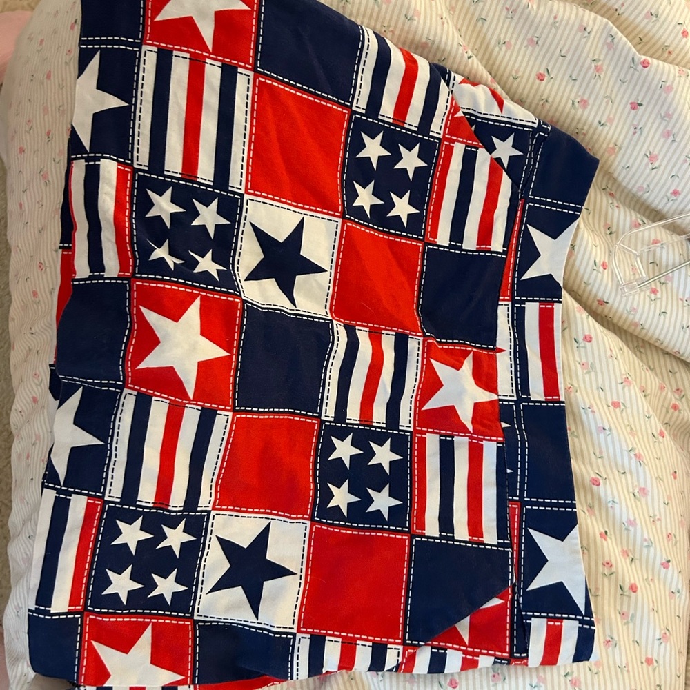 Golf Red and Blue Star Patterned Skirt